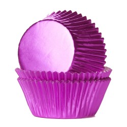 Foliemuffinsformar - Rosa (Hot Pink), 24 st